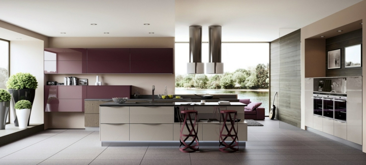 cocina decoracion moderna elegantes jardines