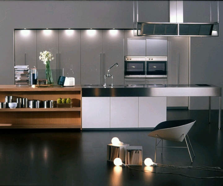 cocina decoracion moderna tendencias volumen flores
