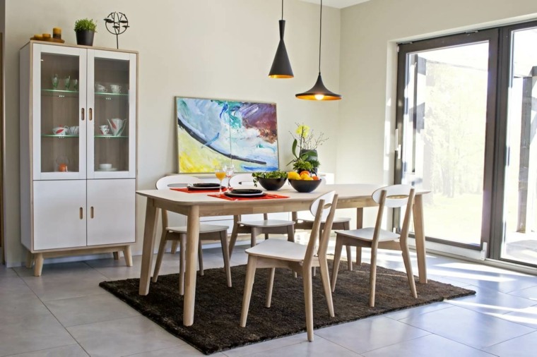conjunto muebles diseño nórdico