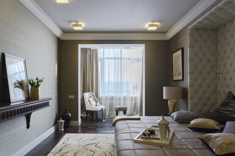dormitorio moderno color beige elegante ideas