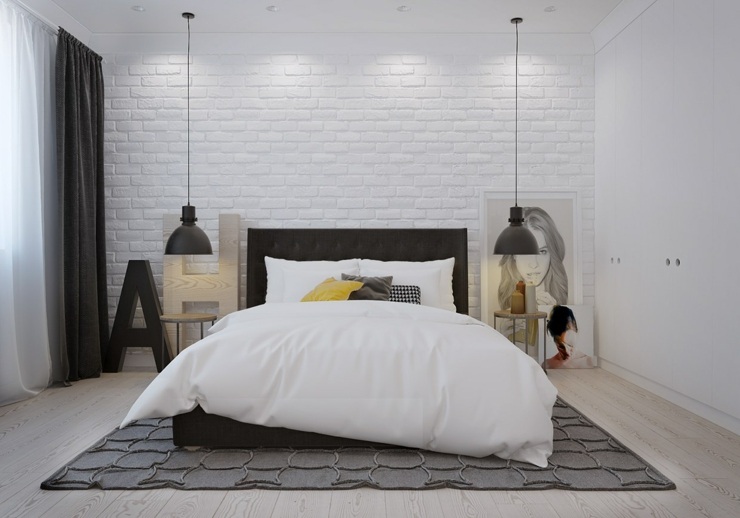 dormitorios decoracion moderna grises pendientes tendencias negro