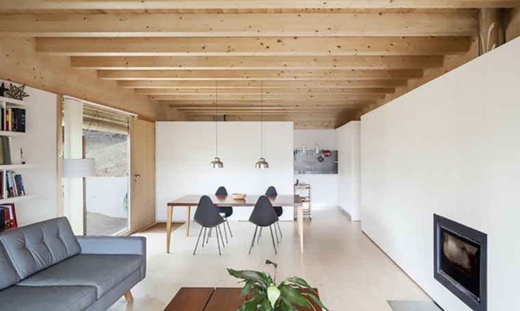 españa casa moderna interior madera