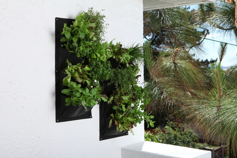 bolsas de tela con macetas estupendo diseño jardineras bolsas pared
