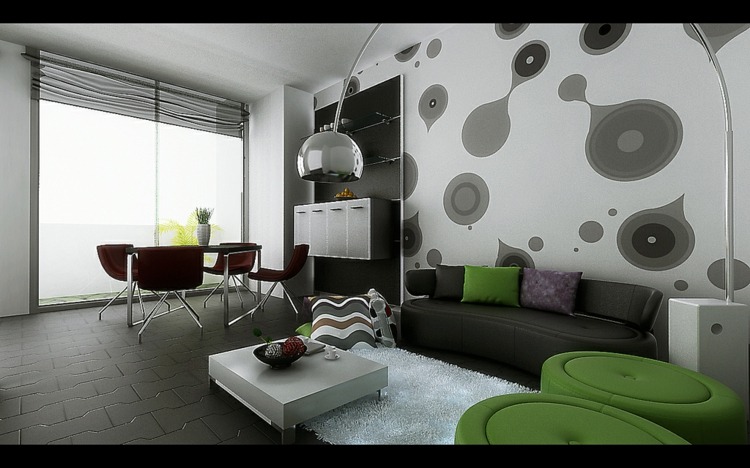 estupendo diseño sala estar moderna