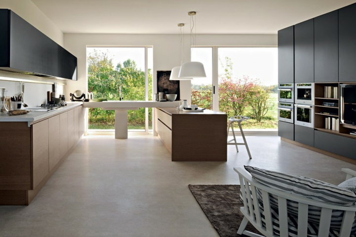 dos secciones exteriores jardines mueble calido ambientes negro