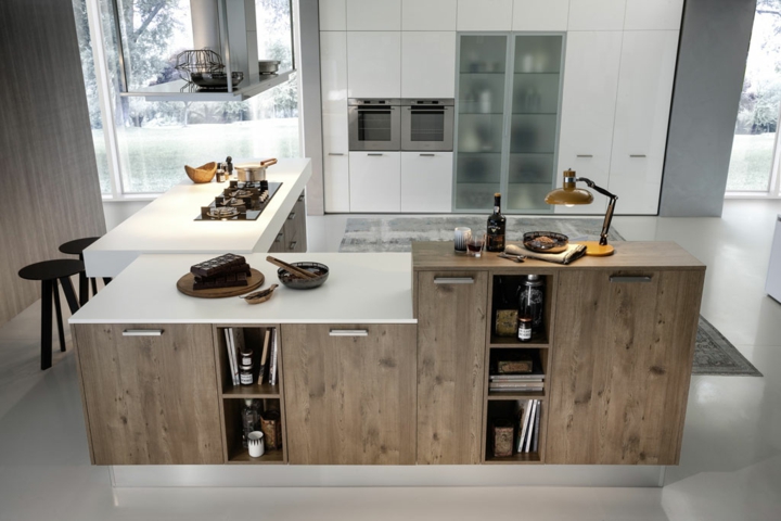 detalles rusticos imagenes cocinas modernas rustico acento blanco