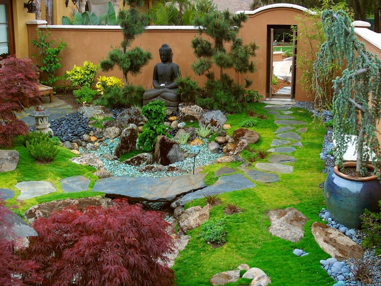 jardin zen opciones decoracion diseno amplio colorido ideas