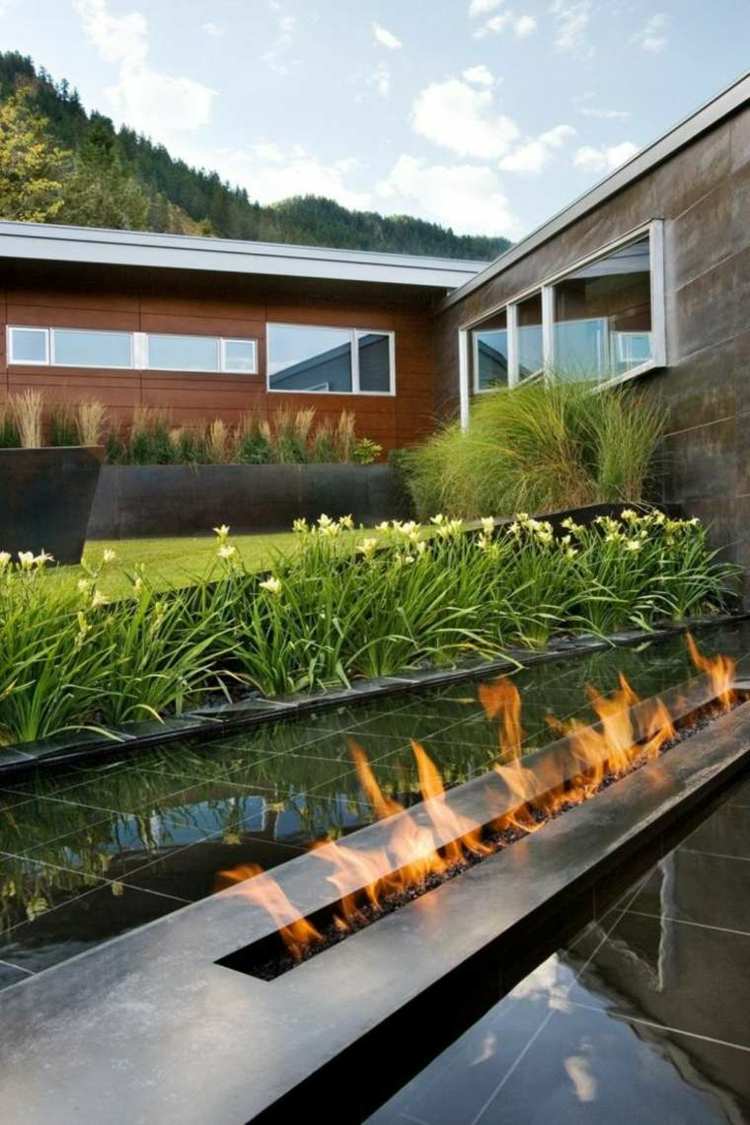 jardines minimalistas diseño modernos