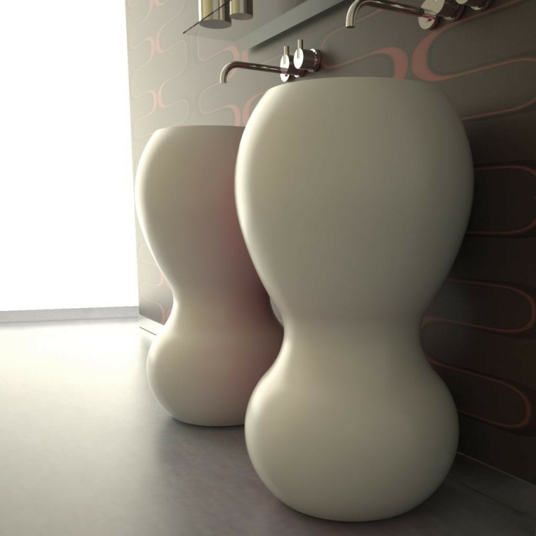 lavabos formas originales bano moderno ideas