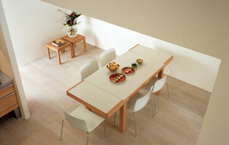 mesa para cocina acoplada diseño sillas