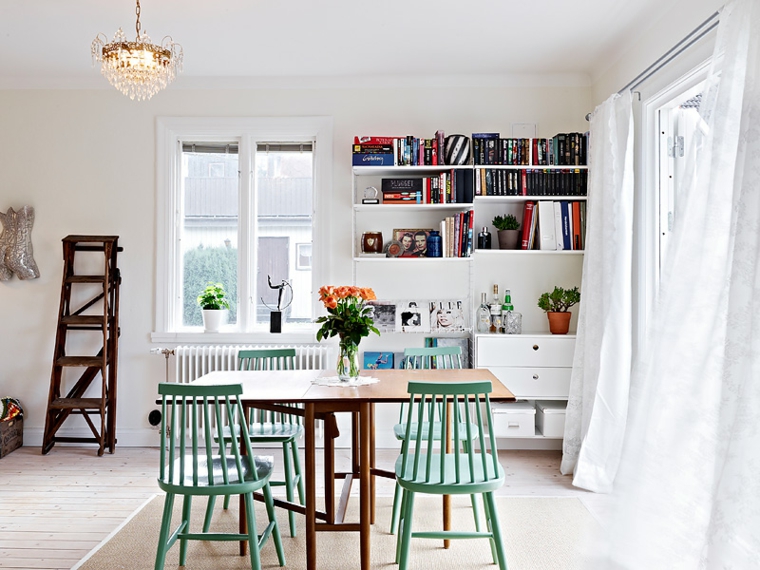 muebles originales comedores sillas-verde
