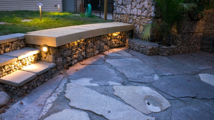 suelo con rocas muros ideas elementos salidas lajas suelos