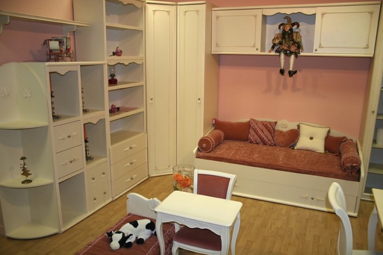 opciones decoracion habitacion nina muebles blancos madera ideas