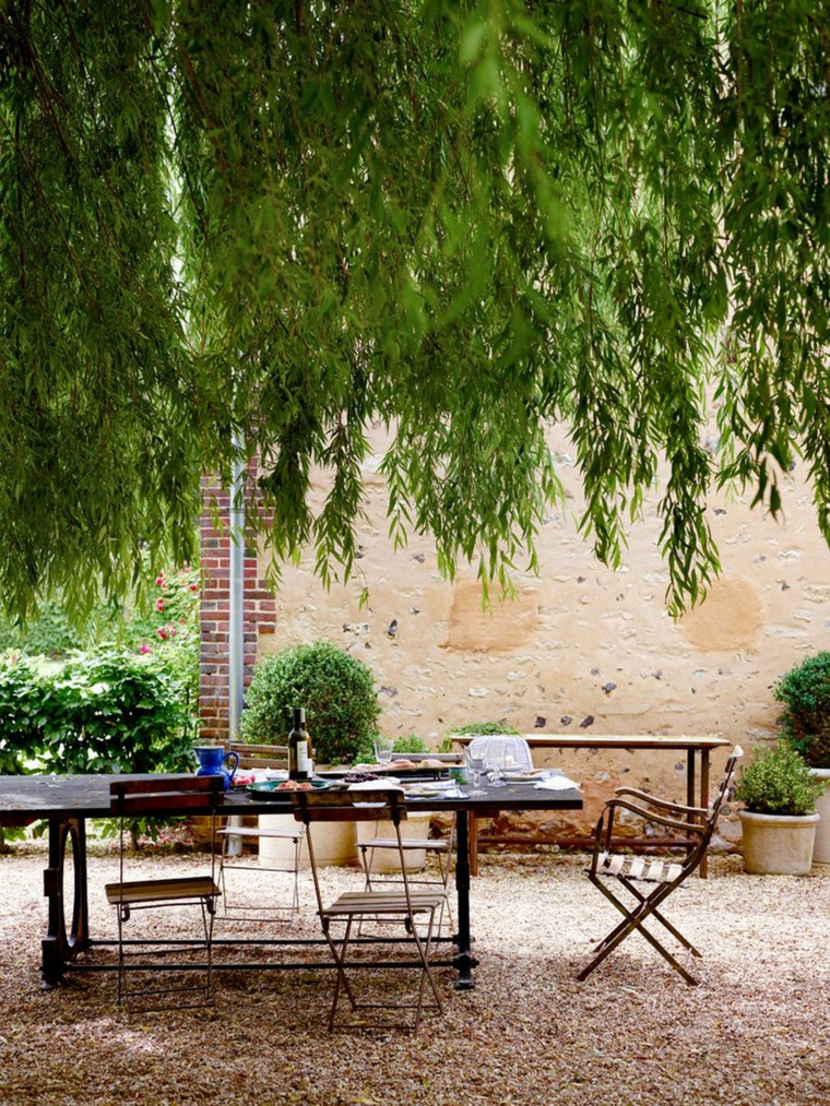opciones muebles jardin originales bajo arbol ideas