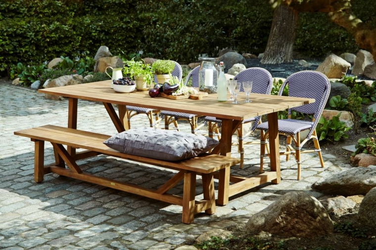 opciones muebles jardin originales banco sillas ideas