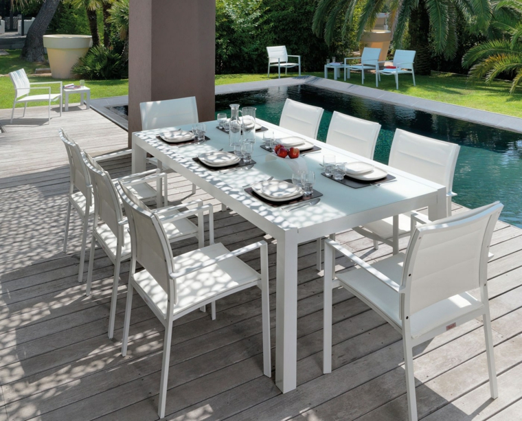 opciones muebles jardin originales blanco ideas