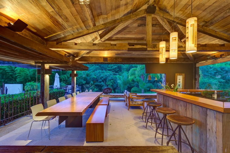 opciones muebles jardin originales casa pergola madera ideas