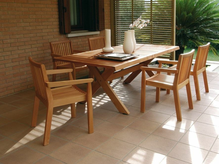opciones muebles jardin originales madera natural ideas