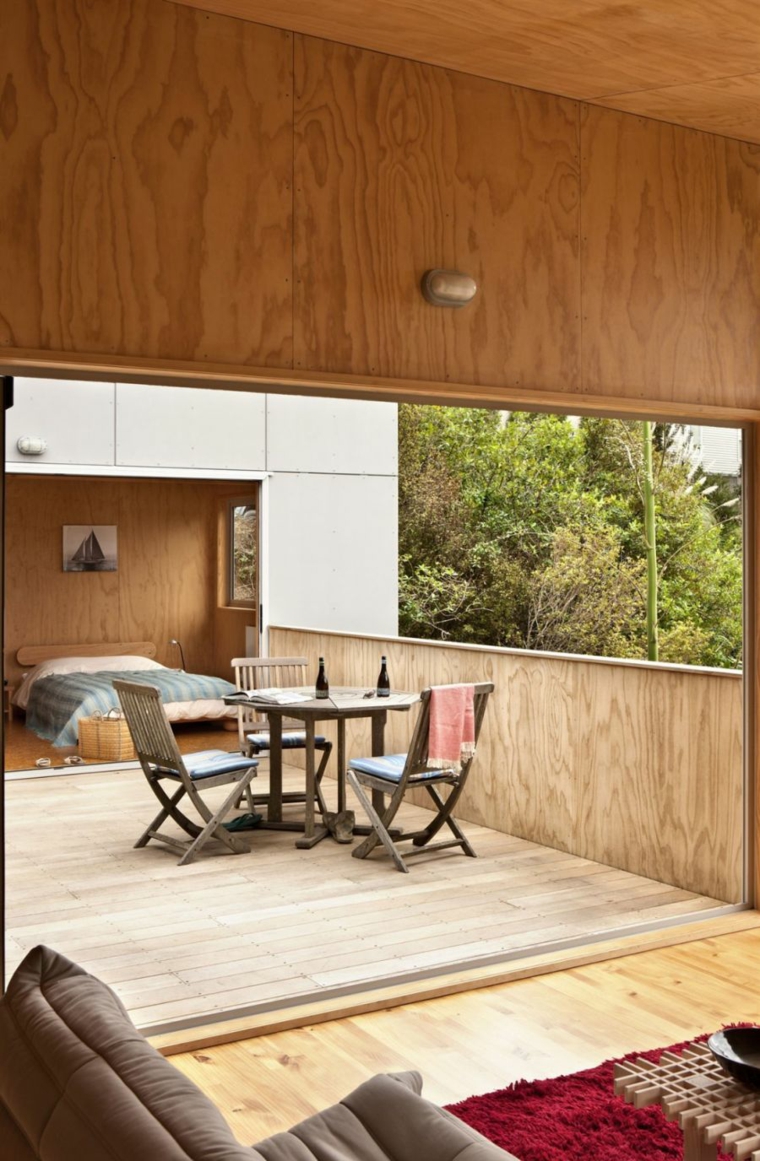 opciones muebles originales terraza divide casa ideas