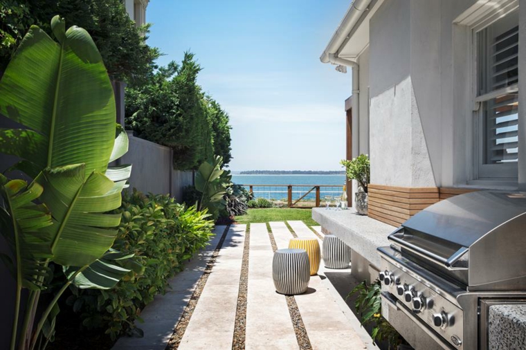 jardín estrecho con barbacoa paisajes hermosos jardin estrecho barbacoa ideas