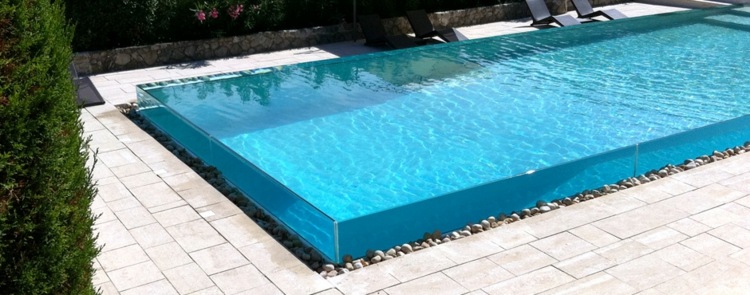 piscina vidrio diseño moderno deco