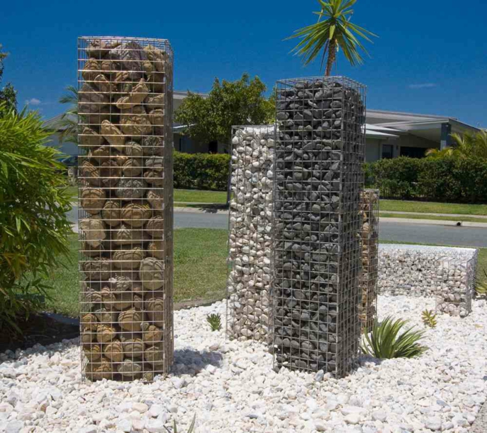 rocas diferentes rocas rejas metales salidas palmeras