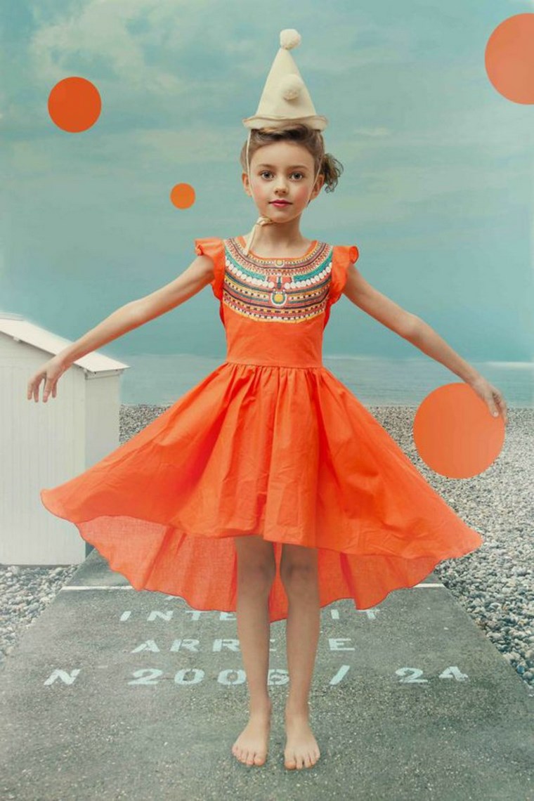 ropa infantil tendencias 2016 color naranja ideas
