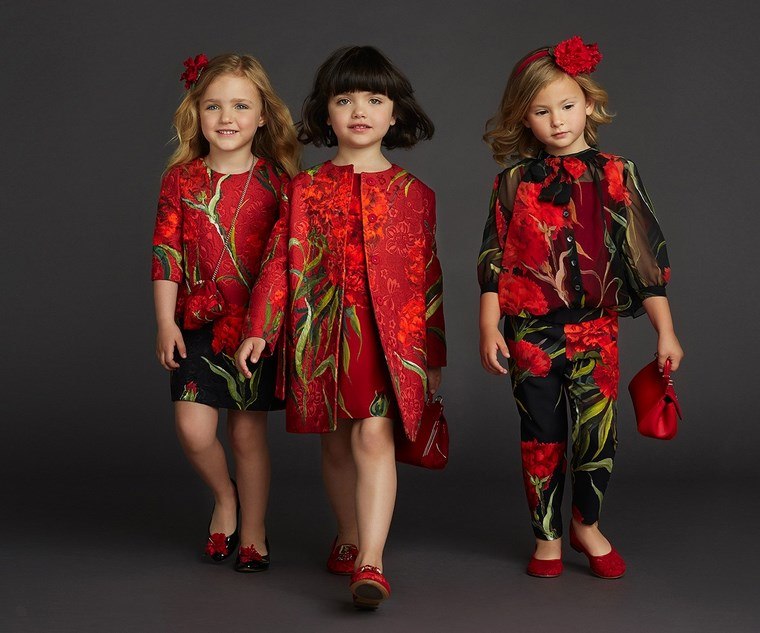ropa-infantil-tendencias-2016-ninas-rojo-negro ideas