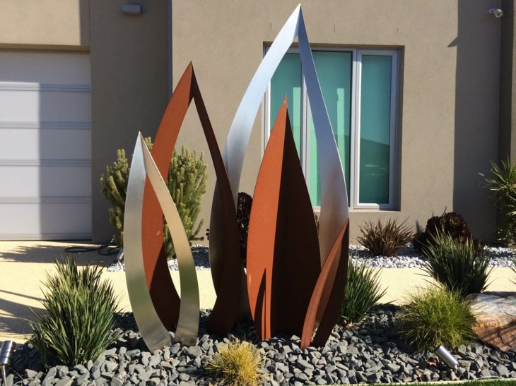 verticales esculturas plantas diseño modernos colores