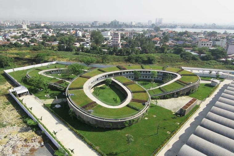 edificio público Vietnam verde