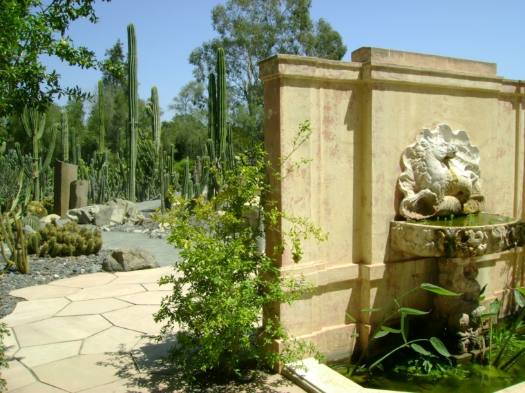 bonito jardín con cactus bonito jardin estupendos cactus fuente