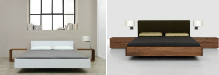 cama diseño moderno pendientes variaciones lamparas