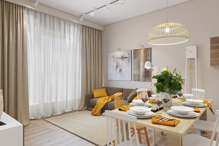 Color amarillo : 27 ideas de accentos para salones modernos