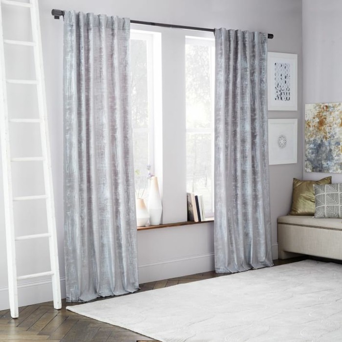 cortinas preciosas salon moderno gris claro ideas