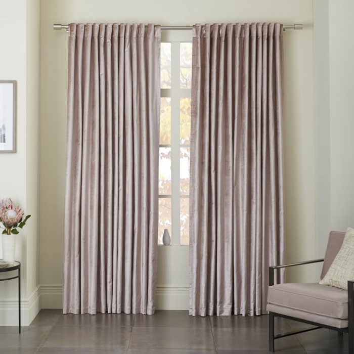 cortinas de color rosa apagado cortinas velvet color rosa apagado elegantes ideas