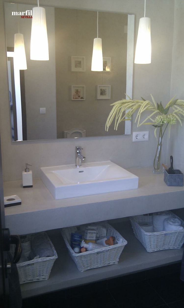 Baños microcemento - los cincuenta diseños más interesantes