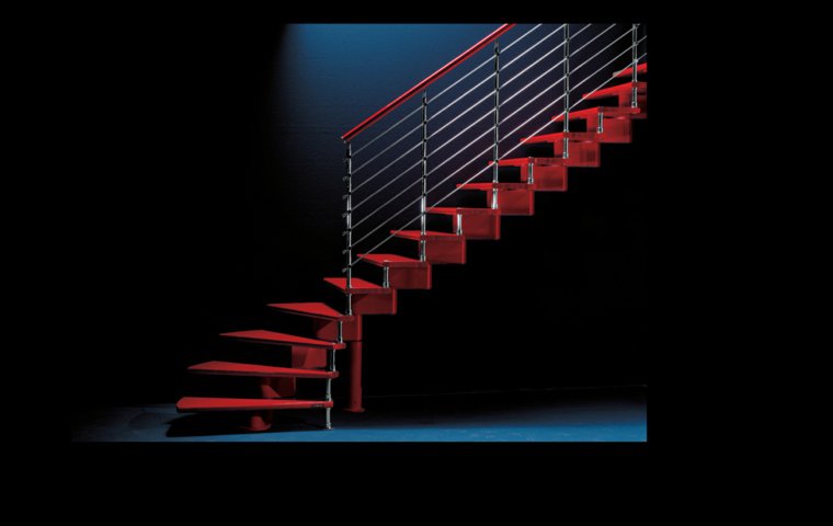 escalera con diseño contemporáneo diseno contemporaneo escaleras rojas ideas