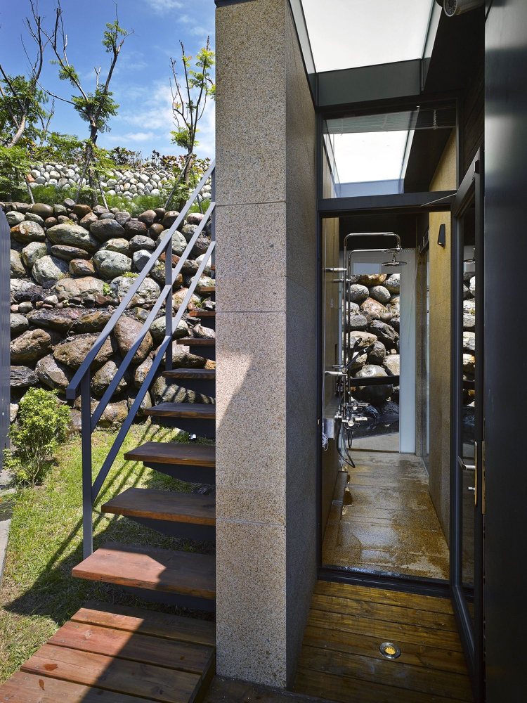 patio de diseño moderno diseño exterior estilo moderno escaleras
