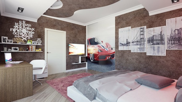 diseño habitacion de Maxim Nichikov oriiginal rojo