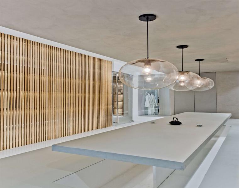 diseño interiores modernos elementos madera