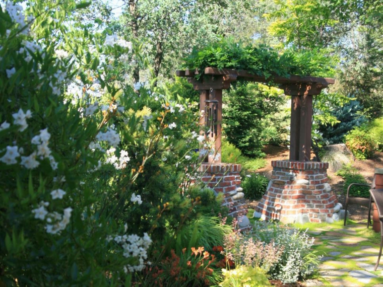 diseño jardines arco clásico