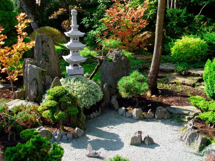 diseño jardines zen bonitos modernos