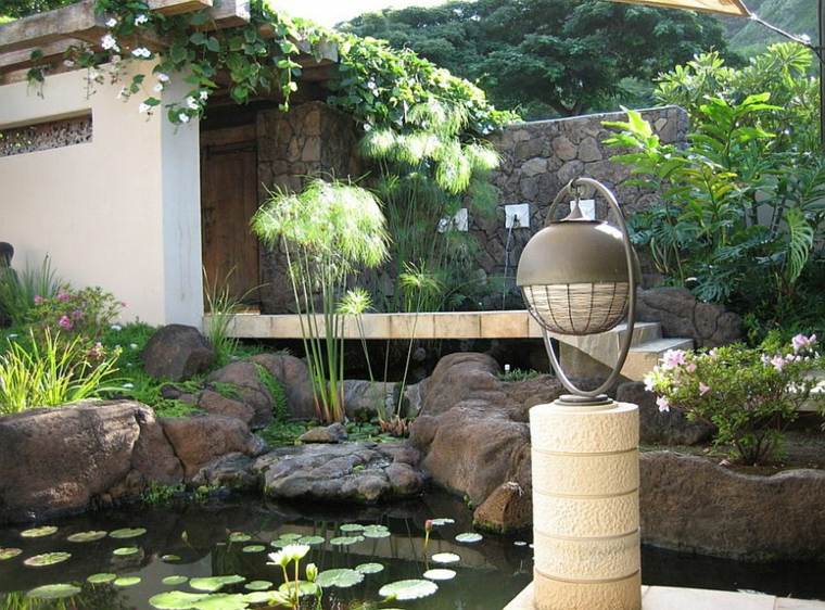 diseños estanques naturales jardines modernos