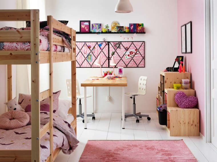 dormitorio infantil muebles literas madera ideas