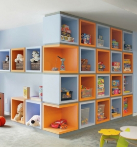 Estanterías para habitaciones infantiles - 50 ideas geniales