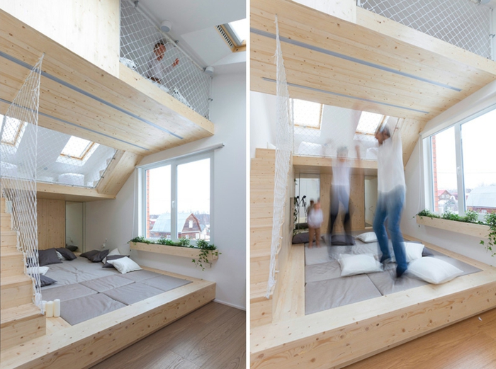 suelo de madera habitaciones creatividad puentes salas maderas