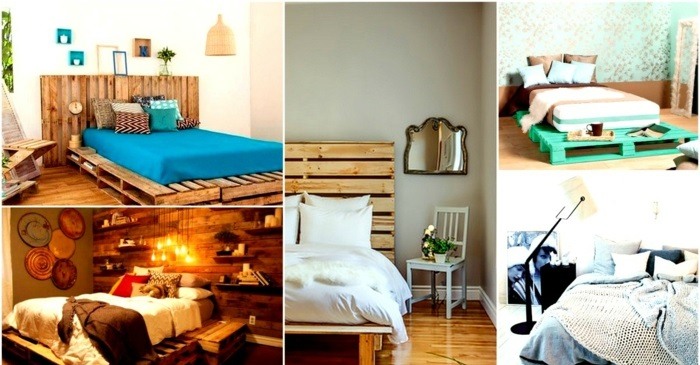 ideas creativas palets camas originales dormitorio