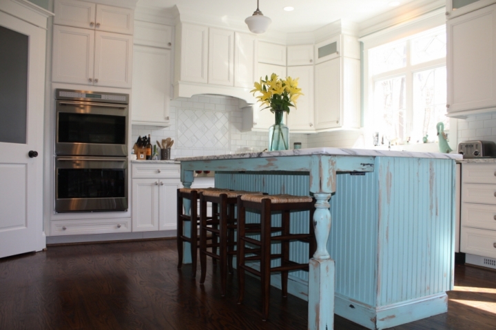 Diseño de cocinas Shabby chic - abra paso a la dulzura