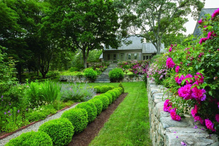 jardin clasico murallas plantas ideas