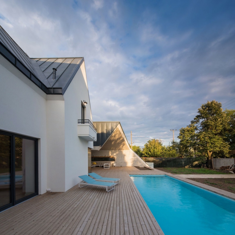 Jardines modernos con piscina 50 diseños radiantes